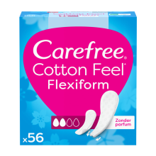Carefree Cotton Feel Flexiform Small / Medium 56 stuks