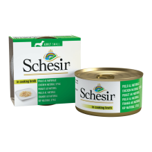 14X Schesir Hondenvoer Kip Naturel in Bouillon 85 gr