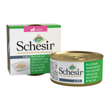 10X Schesir Hondenvoer Puppy Kip Aloe in Gelei 150 gr