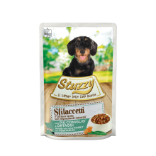 24X Stuzzy Hond Shreds Konijn   Groente 100 gr