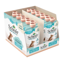 20X Schesir Kattenvoer Kitten 0 7 Tonijn in Cream 150 gr