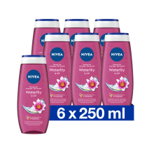 6X NIVEA Douchegel Waterlily & Oil 250 ml