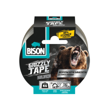Bison Grizzly Tape Zilver 10 meter