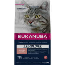 Eukanuba Kattenvoer Droog Senior Graanvrij Zalm 2 kg
