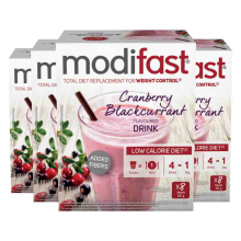4X Modifast Weight Control Milkshake Cranberry 8 x 55 gr