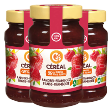 3X Céréal Jam Aardbei & Framboos 270 gr