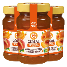 3X Céréal Jam Abrikoos & Perzik 270 gr