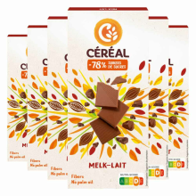 6X Céréal Chocoladetablet Melk 80 gr