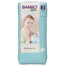 2X Bambo Nature Luiers Maat 3 M (4 8 kg) 52 stuks