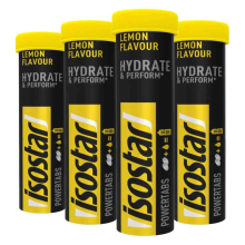 4X Isostar Fast Hydration Powertabs Lemon 10 tabletten