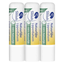 3X E.J. Swaab Lippenbalsem 100% natuurlijk 5 gr