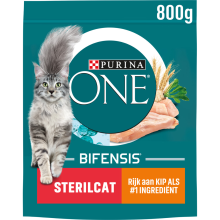 Purina ONE Kattenvoer Droog Adult Sterilcat Kip   Tarwe 800 gr