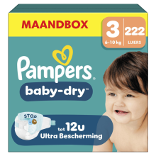 Pampers Baby Dry Luiers Maat 3 (6 10 kg) 222 stuks