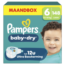 Pampers Baby Dry Luiers Maat 6 (13 18 kg) 148 stuks