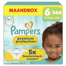 Pampers Premium Protection Luiers Maat 6 (13 18 kg) 144 stuks