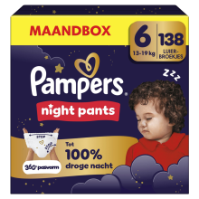 Pampers Baby Dry Night Pants Luierbroekjes Maat 6 (13kg+) 138 stuks