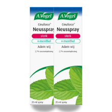 A Vogel 2x A.Vogel Cinuforce Neusspray Sterk + Menthol 20 ml