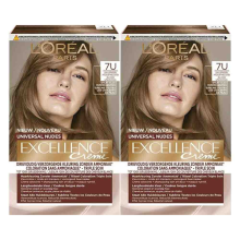 2X L'Oréal Excellence Crème Universal Nudes Permanente Haarkleuring 7U Universeel Middenblond