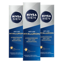 3X NIVEA Men Hyaluron Hydraterende Anti Age gezichtsgel 50 ml