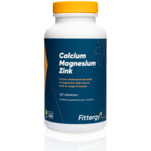 2X Fittergy Supplements Calcium Magnesium Zink 120 tabletten