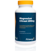2X Fittergy Supplements Magnesiumcitraat 200mg 90 tabletten