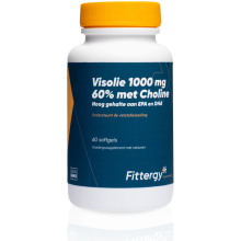 2X Fittergy Supplements Visolie 1000mg 60% Met Choline 60 softgels