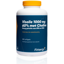 2X Fittergy Supplements Visolie 1000mg 60% Met Choline 180 softgels