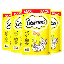 4X Catisfactions Kattensnoepjes Kaas 180 gr