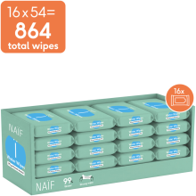 Naif Baby & Kids Billendoekjes 16x54 = 864 stuks