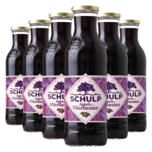 Schulp Ambachtelijk Appel & Vlierbessensap 6 x 750 ml