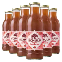 Schulp Ambachtelijk Appel & Aardbeiensap 6 x 750 ml