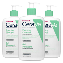 3X CeraVe Foaming Cleanser 473 ml