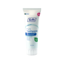 3X TePe Tandpasta Pure Unflavoured 75 ml