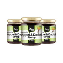 3X de Kleine Keuken Bio Appel & Dadelstroop 300 gr