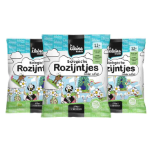 3X de Kleine Keuken Bio Rozijntjes 140 gr