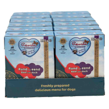 12X Renske Vers Tetra Hondenvoer Nat Rund met Eend 375 gr