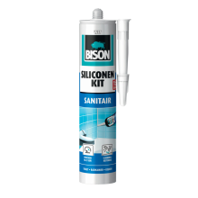 Bison Siliconenkit Sanitair Wit 300 ml