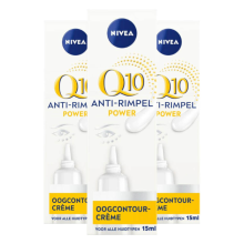 3X NIVEA Oogcontourcrème Q10 Anti Rimpel 15 ml