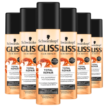 6X Gliss Anti klit Spray Total Repair 200 ml