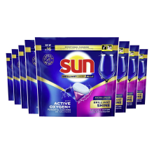 8X Sun Brilliant Shine All in 1 Vaatwastabletten 16 stuks