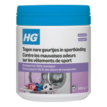 2E halve prijs: HG Wasmiddel Toevoeging Tegen Nare Geuren In Sportkleding 500 gr