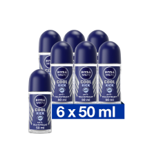6X NIVEA Men Deodorant Roller Cool Kick 50 ml