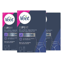 3X Veet Expert Ontharingscrème Bikini Kit 2 x 50 ml