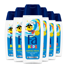 6X Fa Douchegel & Shampoo Kids Surfing Pirate 250 ml
