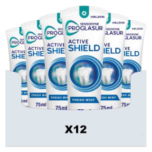 Liebherr 12x Sensodyne Tandpasta ProGlasur Active Shield Fresh Mint 75 ml