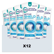 12X Sensodyne Tandpasta ProGlasur Active Shield Whitening 75 ml