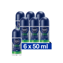 6X NIVEA Men Deodorant Roller Fresh Sensation 50 ml