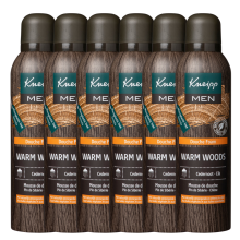 6X Kneipp Douche Foam Warm Woods For Men 200 ml
