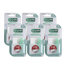 6X GUM Soft Picks Original Medium 50 stuks