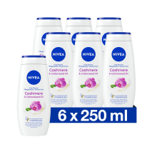 6X NIVEA Douchecrème Cashmere & Cotton Seed Oil 250 ml